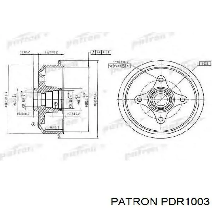 Барабан гальмівний задній 4877433 Chrysler