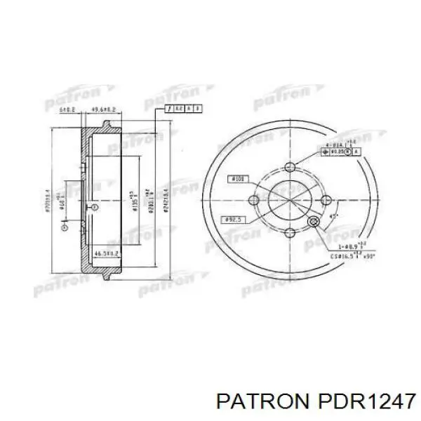 Купити 3450387 Volvo Барабан гальмівний задній