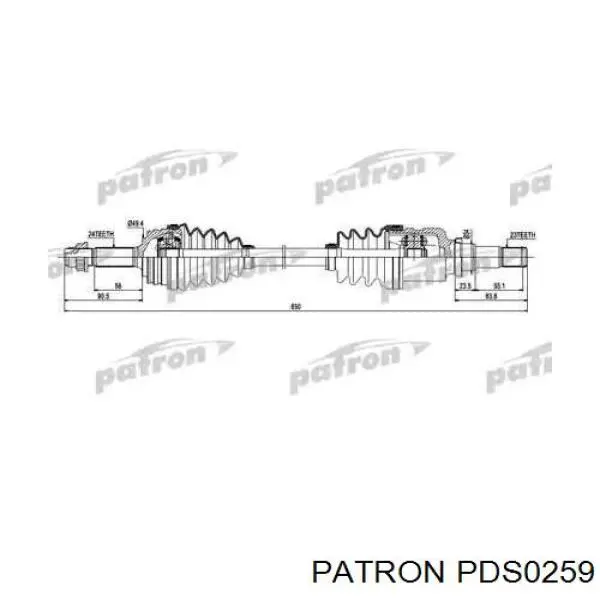 Привід передній лівий Peugeot/Citroen 3272JY ціна, від 75.27 USD