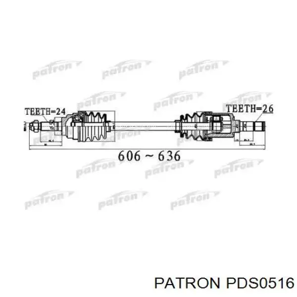 Привід передній лівий Hyundai/Kia KK38825600 ціна, від 8933.50 UAH
