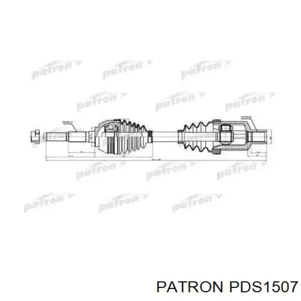 93720063 General Motors Привід передній правий
