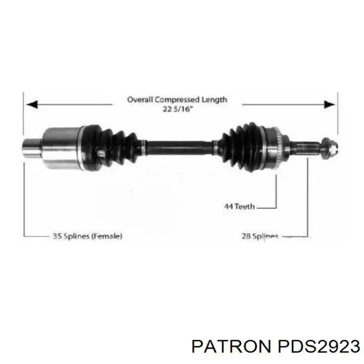 Купити GG042550XC Mazda Піввісь права