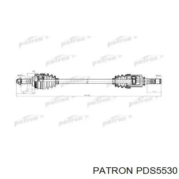 Піввісь (привід) передня 28321SA040 Subaru