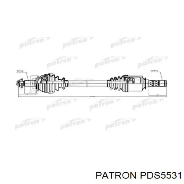 Вісь передня Patron PDS5531 ціна, від 110.50 USD