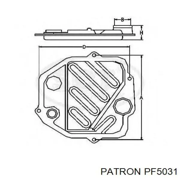 Купити PF5031 Patron Масло і фільтр в коробку автомат 
