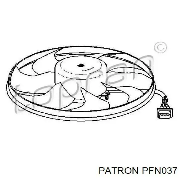 Вентилятор/крильчатка радіатора охолодження PFN037 Patron