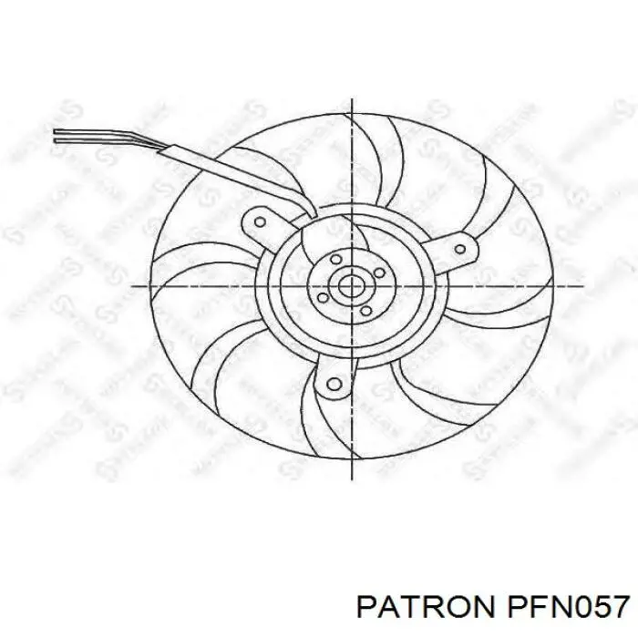 Електровентилятор охолодження в зборі (двигун + крильчатка) PFN057 Patron