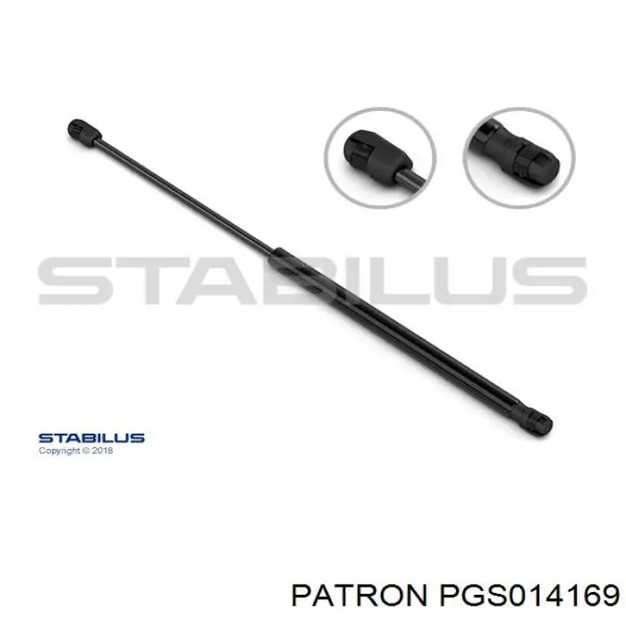Амортизатор скла задніх, 3/5-ї двері (ляди) GS0296 Magneti Marelli