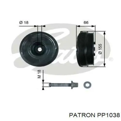 Шків колінвала DPF35004K1 NTN