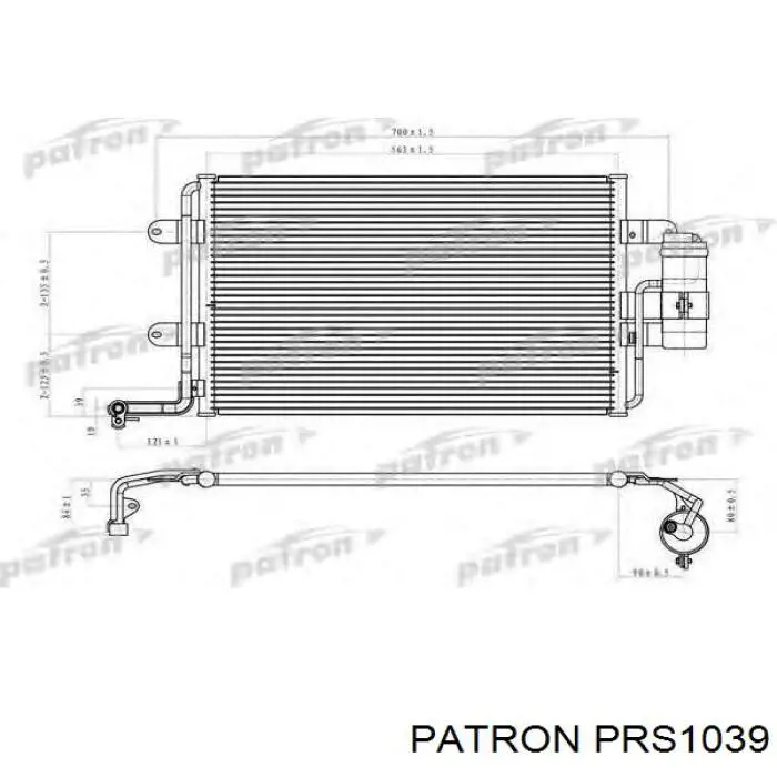Конденсатор кондиціонера Opel 1850059 ціна, від 88.55 USD