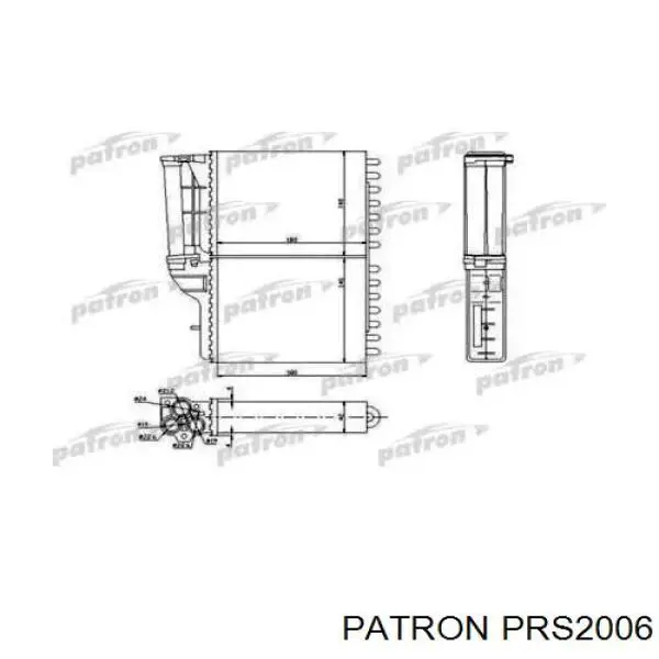 Радіатор пічки H21221 Sato Tech