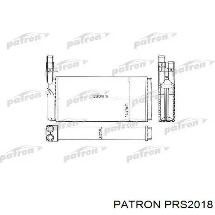 Радіатор пічки (обігрівача) 3216N82 Polcar