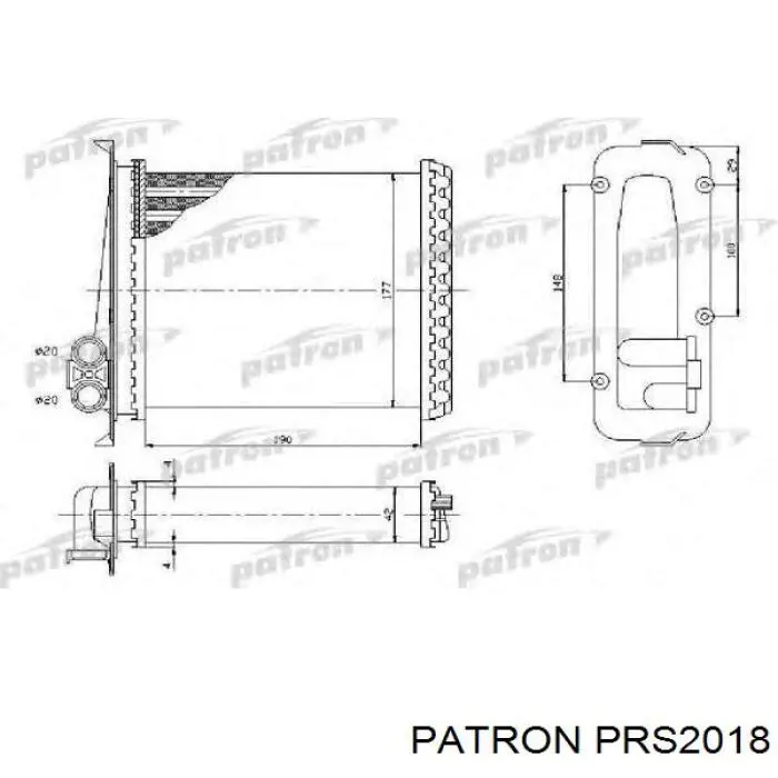 3216N82 Polcar Радіатор опалювача салону