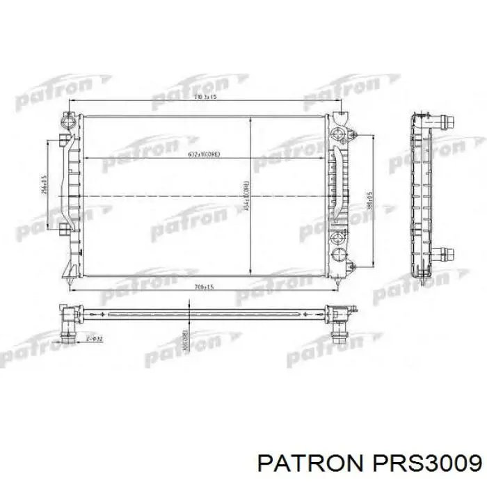 Купити 131508A4 Polcar Радіатор двигуна