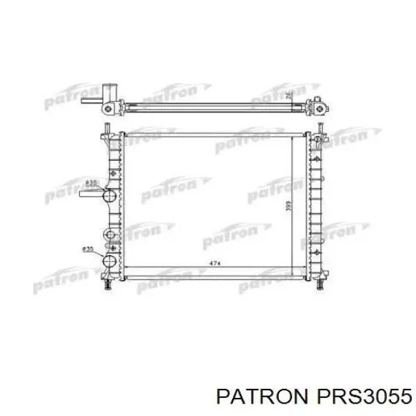 PRS3055 Patron Радіатор охолодження двигуна