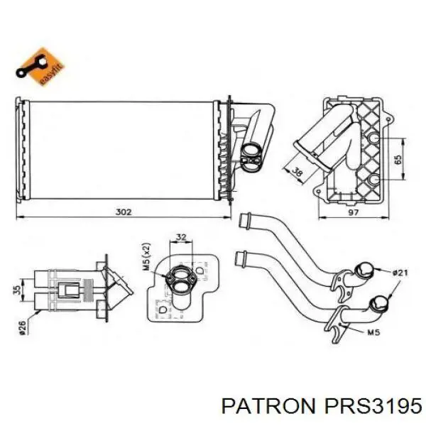 Радіатор основний Polcar 603208A1 ціна, від 41.54 USD