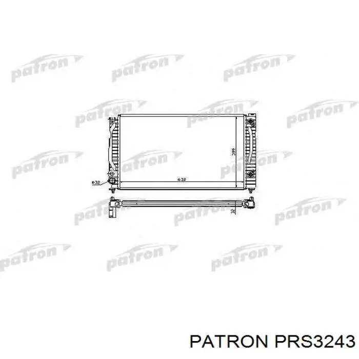 Купити PRS3243 Patron Радіатор двигуна