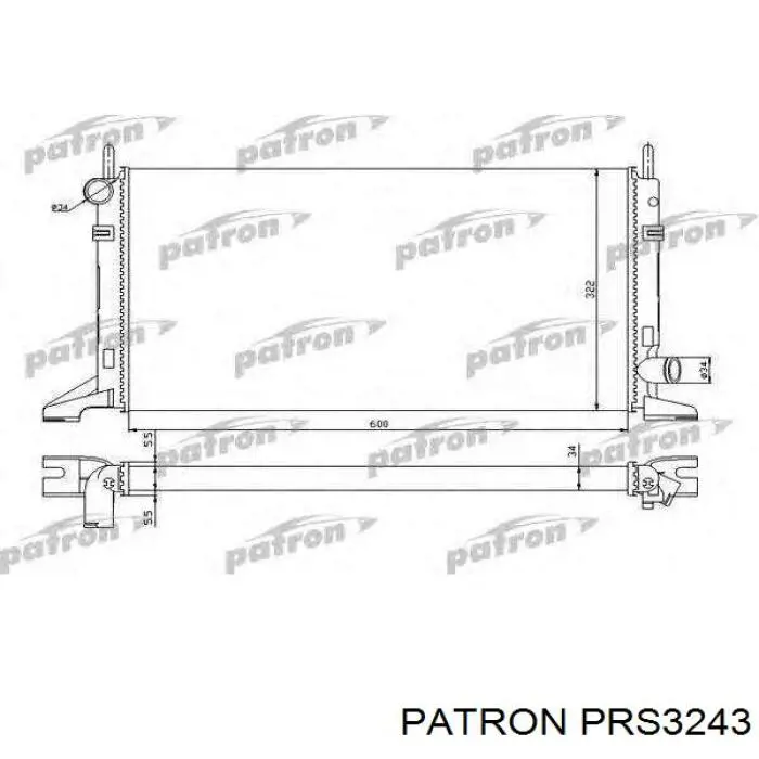 PRS3243 Patron Радіатор охолодження двигуна
