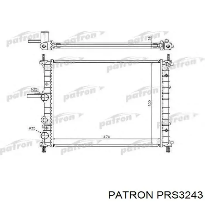 Радіатор PRS3243 Patron