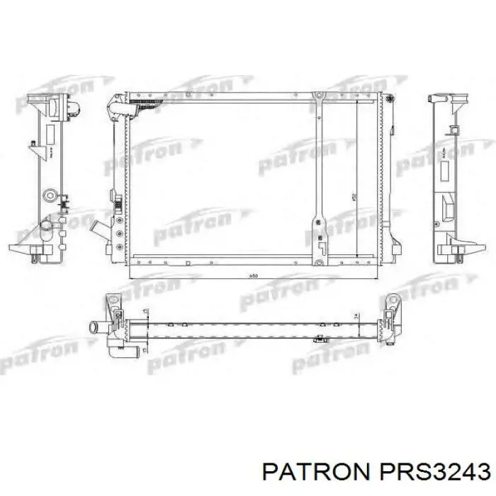 Радіатор основний Patron PRS3243 ціна, від 50.75 USD