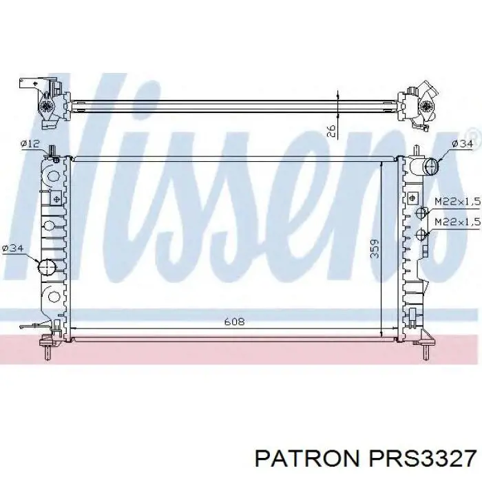 Радіатор основний Patron PRS3327 ціна, від 54.55 USD