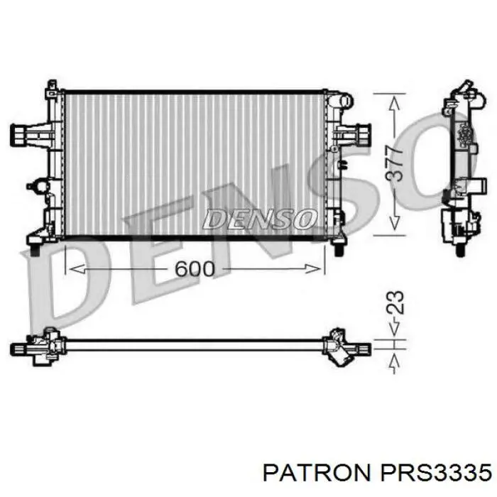 BM970 Magneti Marelli Радіатор охолодження двигуна