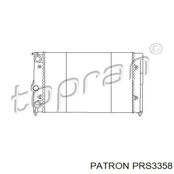 Радіатор охолодження двигуна PRS3358 Patron