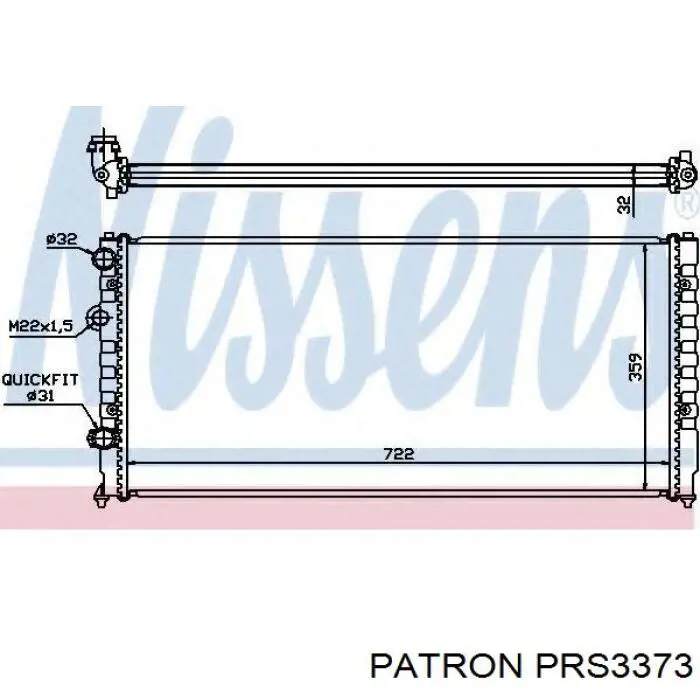 Радіатор основний Polcar 954708A1 ціна, від 45.23 USD