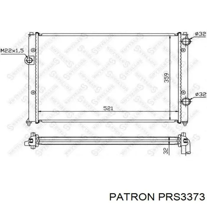 PR9565A3 Profit Радіатор охолодження двигуна