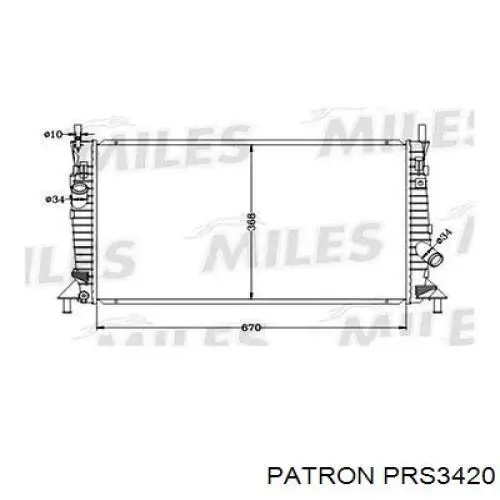 Купити PRS3420 Patron Радіатор двигуна
