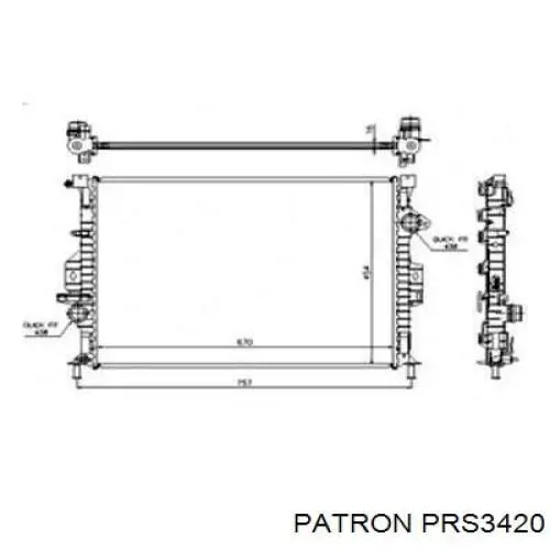 Радіатор PRS3420 Patron