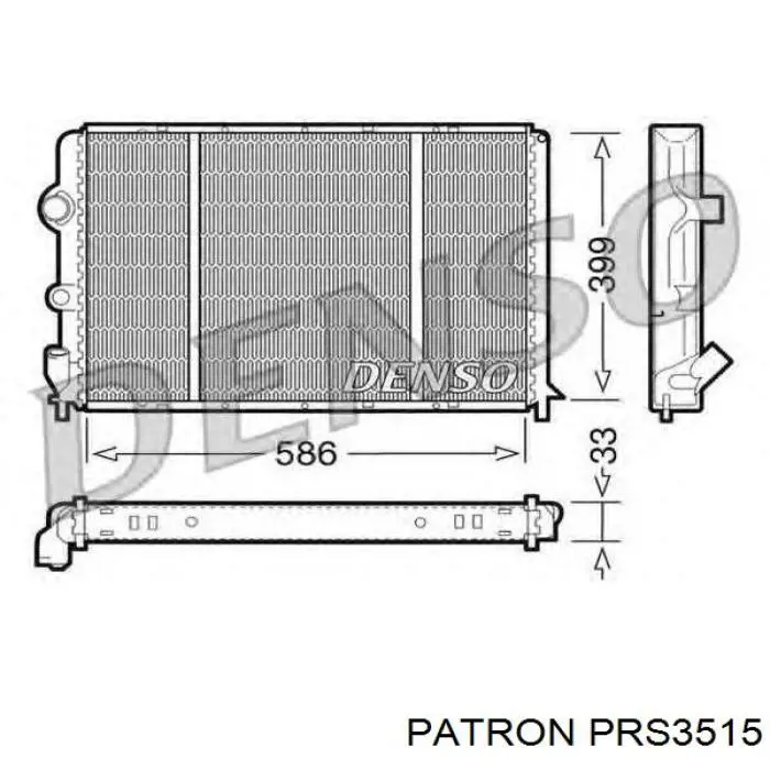 Радіатор 77647529 Kemp