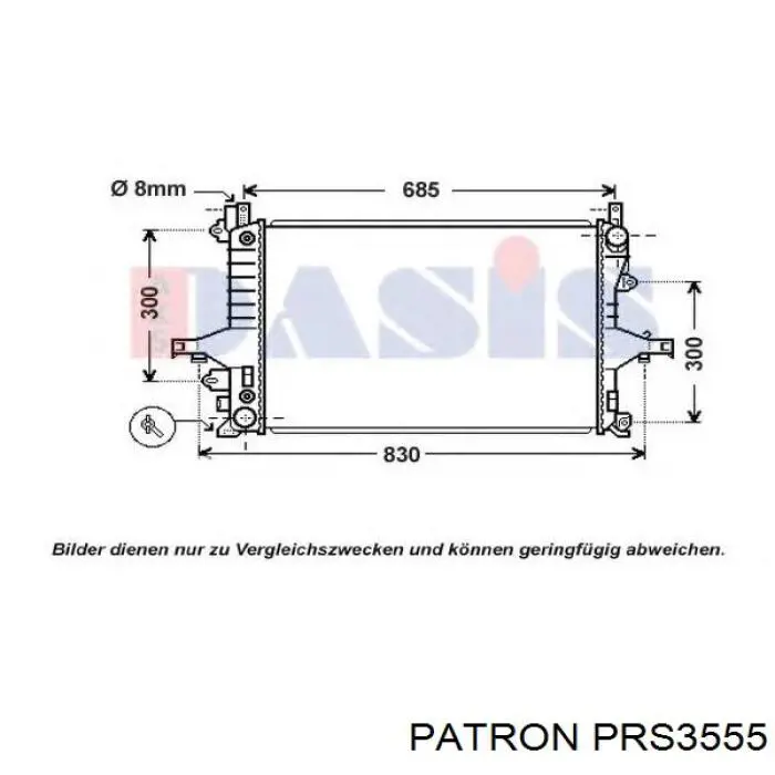 FP72A52AV AVA Радіатор охолодження двигуна