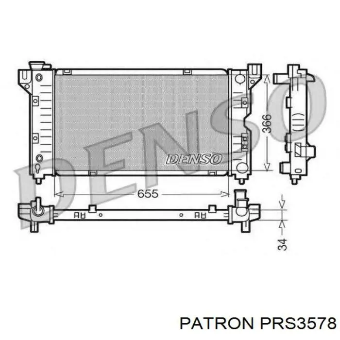 Радіатор основний Chrysler 04682976AC ціна, від 102.46 USD