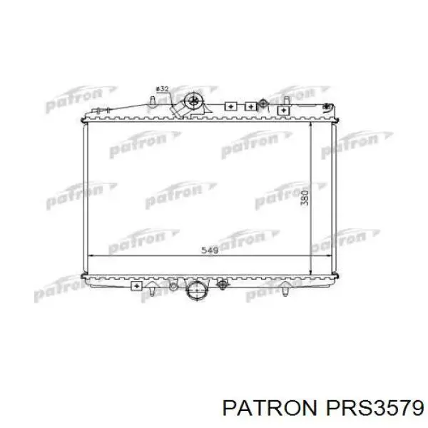 PRS3579 Patron Радіатор охолодження двигуна
