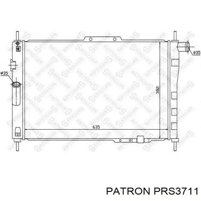 Радіатор охолодження двигуна PRS3711 Patron