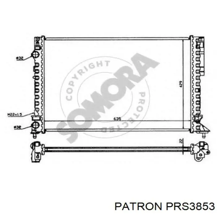 Купити 7701049754 Renault (RVI) Радіатор двигуна