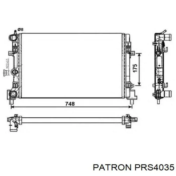 Радіатор 611538 Hart