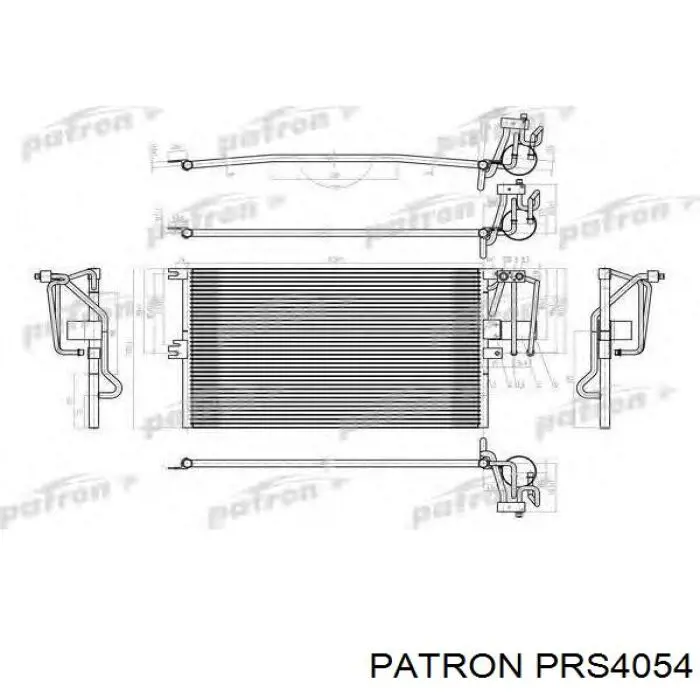 Радіатор кондиціонера 00006455GH Peugeot/Citroen