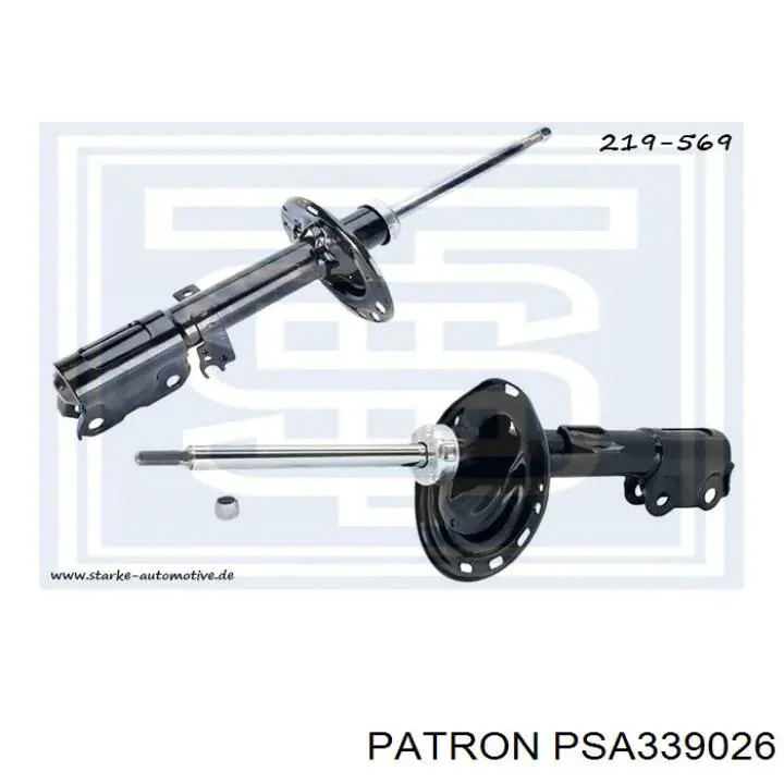 Амортизатор задній, лівий RS317192 Raiso