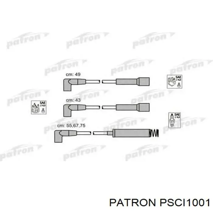 Купити PSCI1001 Patron Провід високовольтні, комплект