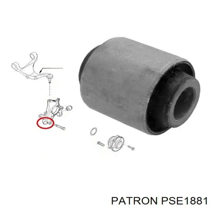 Сайлентблок цапфи задньої HY0639 Polycraft