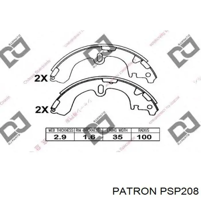 Колодки гальмові задні, барабанні Toyota 449512250 ціна, від 13.09 USD