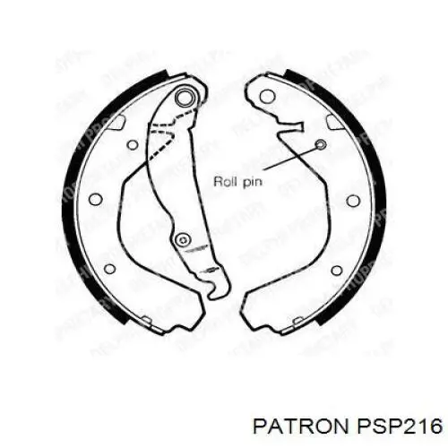 Колодки гальмові задні, барабанні 90397655 Opel