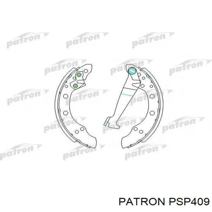 Колодки гальмові задні, барабанні PSP409 Patron