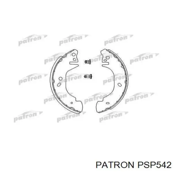 PSP542 Patron Колодки гальмівні задні, барабанні