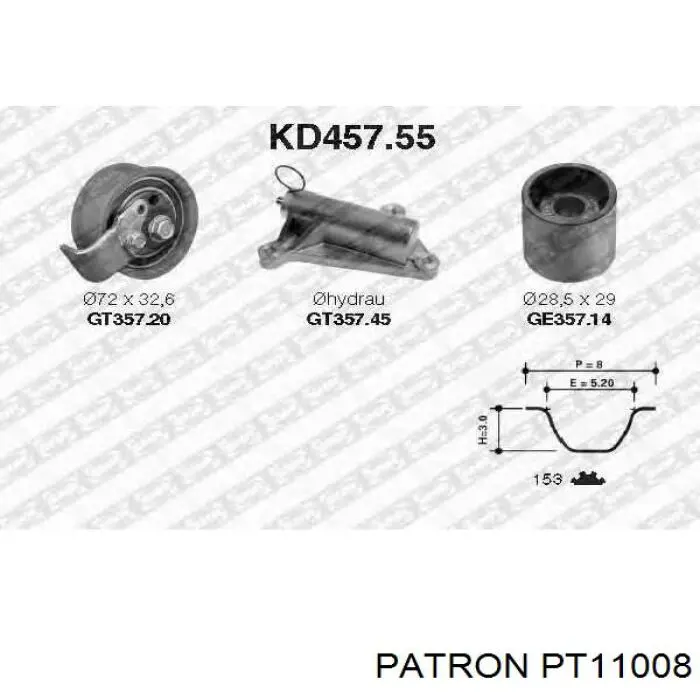 Ролик натяжителя ременя газорозподілу Kamoka R0487 ціна, від 24.48 USD