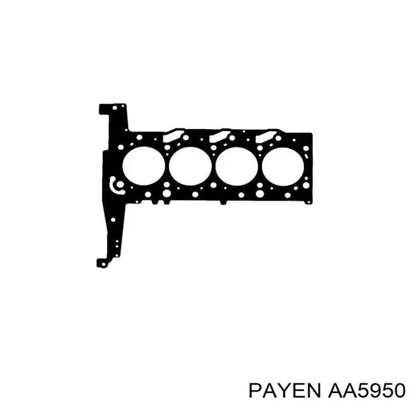 5C1Q6051BA Ford прокладка головки блока циліндрів (гбц)