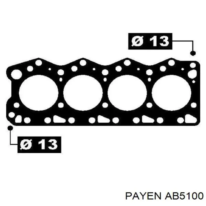 Прокладка головки блока циліндрів (ГБЦ) AB5100 Payen