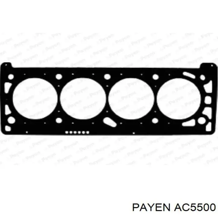 Прокладка головки блока циліндрів (ГБЦ), ліва AJ88988 Jaguar